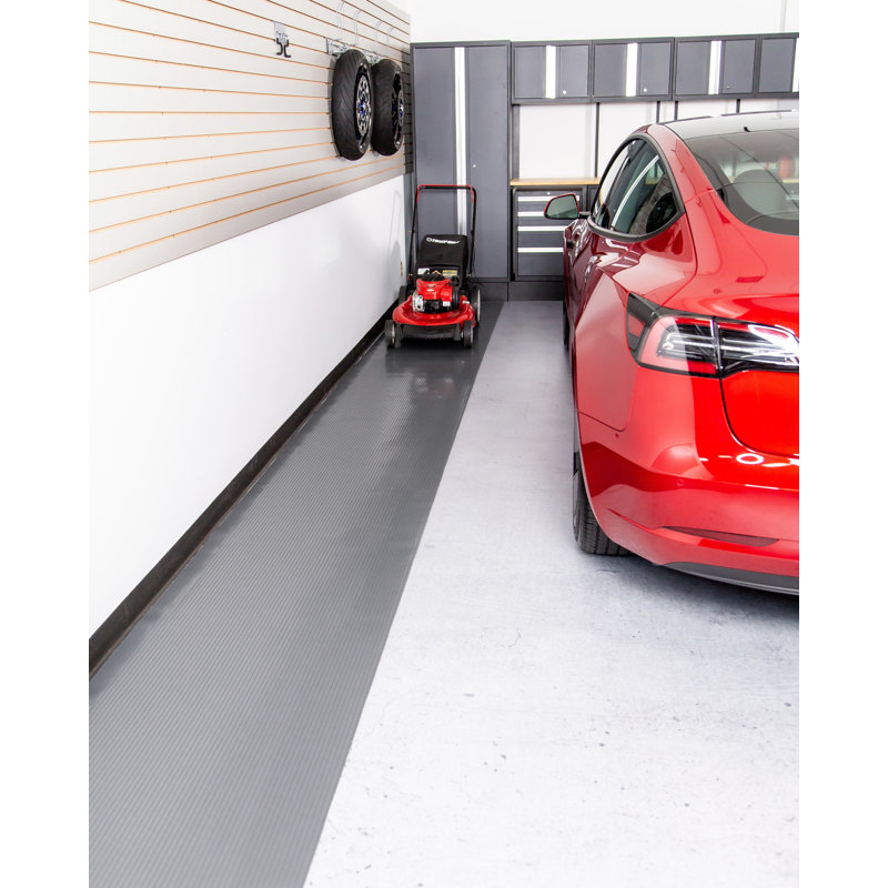 Tapis de garage en vinyle G-Floor, gris, L 30 po x L 288 po
