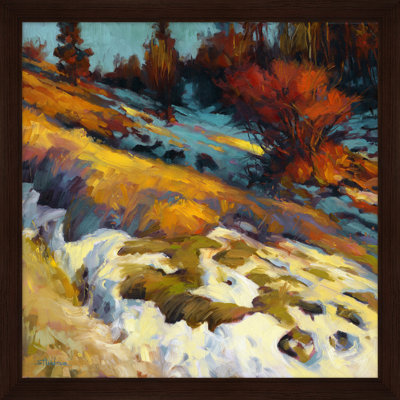 Émergence - Peinture sur toile avec cadre flottant