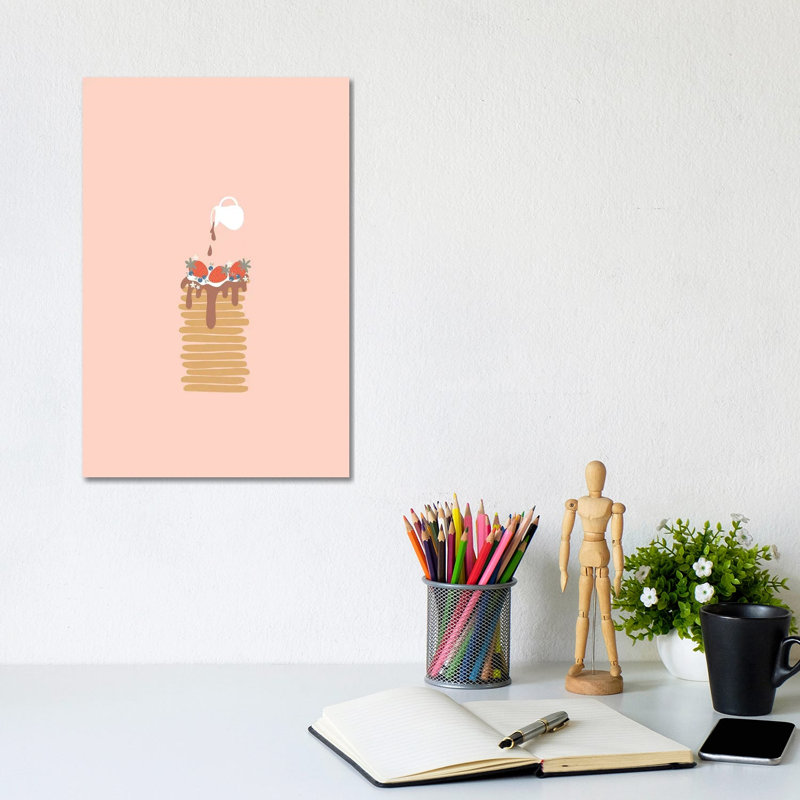Pancakes by The Beau Studio - Wrapped Canvas Print, 30.48cm H x 20.32 W x  1.905cm D