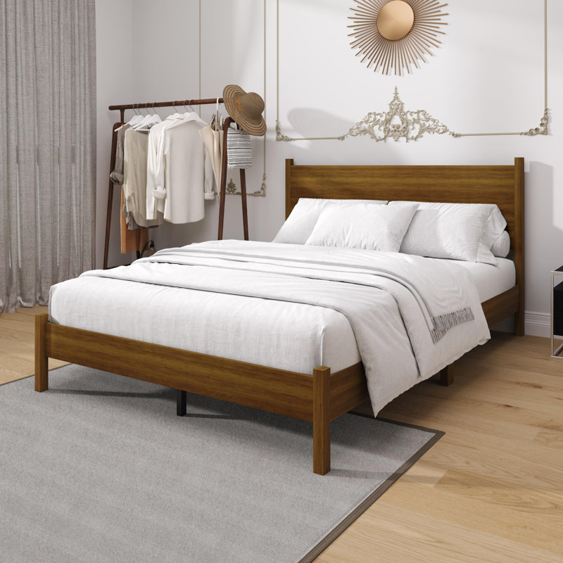 Branford Twin Platform Bed, Twin, Brown
