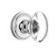 Crystal Oval Interior Mortise Door Knob with Classic Rosette-1603082704