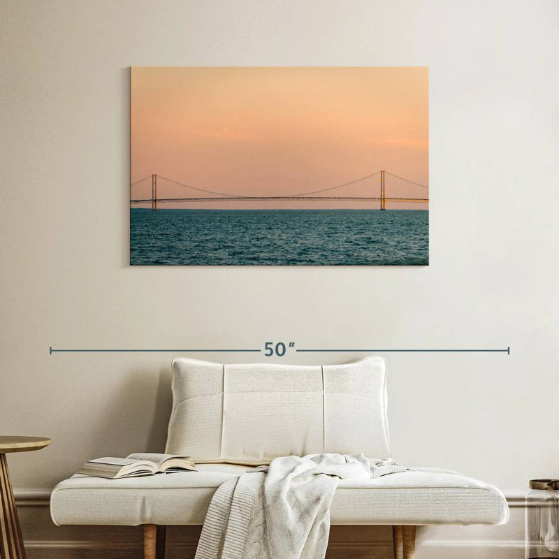 Lilie Mighty Mac Bridge Sunset, 26" H x 39" W