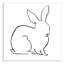 «», art sur toile Simple Rabbit Sketch