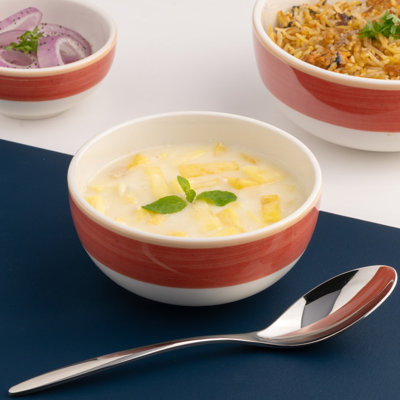 TWISTER-RED Premium Porcelain Prime Non Stackable Bowl