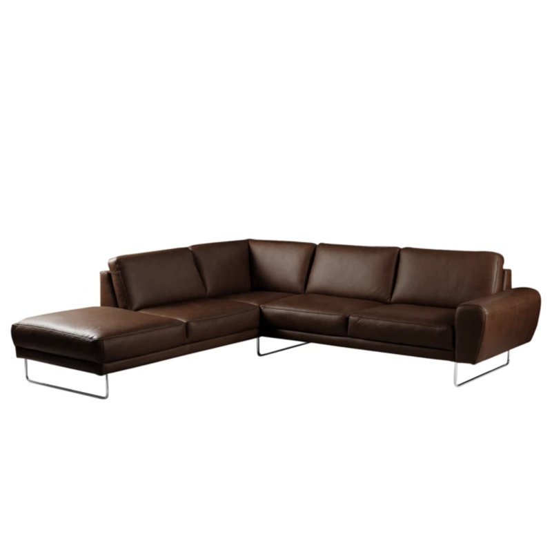 Edeltrud 5 Seater Corner Sofa , Left Hand Facing, Chocolate