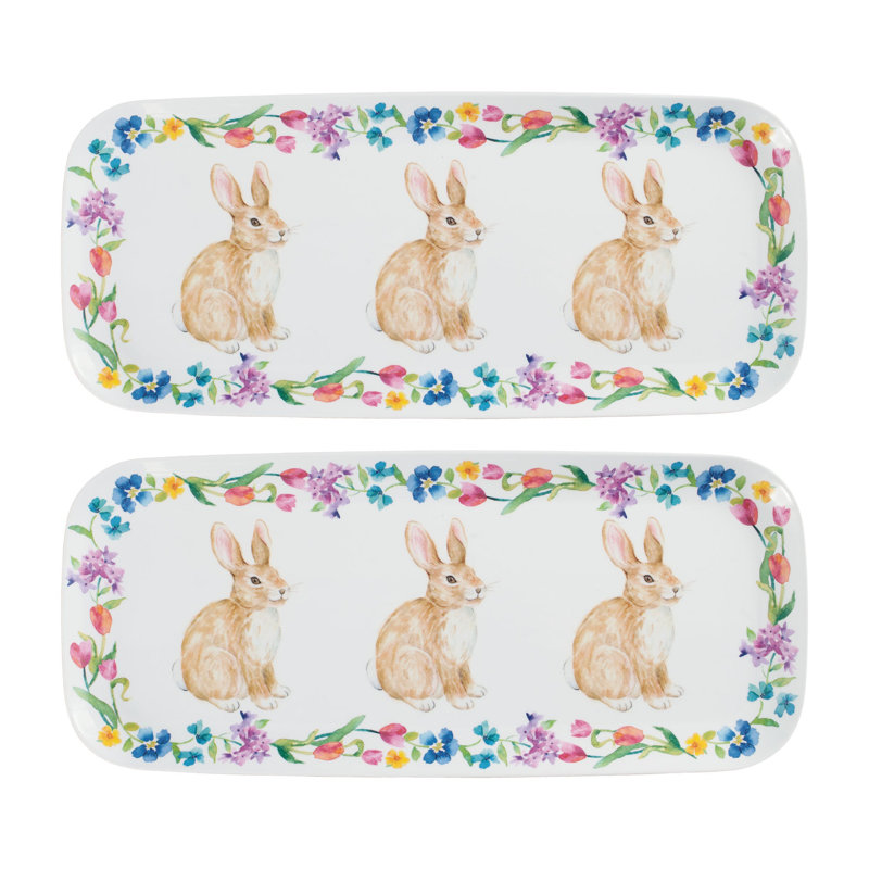 2-Piece Hello Easter 15" Tray