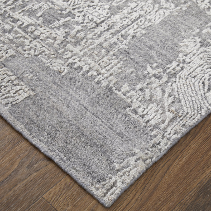 Eastfield Abstract Area Rug in Gray, Rectangle 3' x 5'