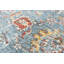 Tapis bleu / beige en laine à motif floral Maratea-1398074415