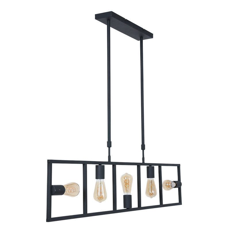 Servin 5 - Light Black Square/Rectangle Pendant