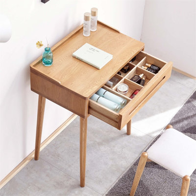 Natural Wood 60cm Dresser Table Desk