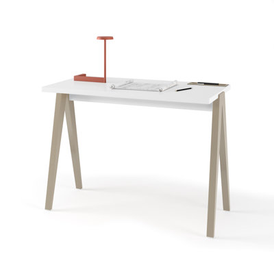 Gundrath Solid Wood Base Writing Desk