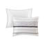 Édredon en coton imprimé - noir / blanc avec une magnifique garniture de pampille dans un style glamour-124315031-124315032