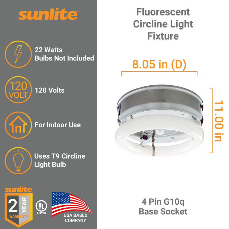 Luminaire solaire circulaire 22W