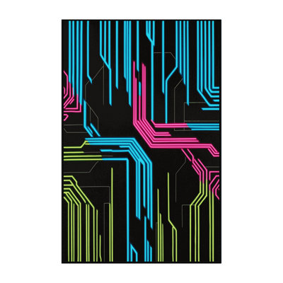 Cybernetic Grid Rug