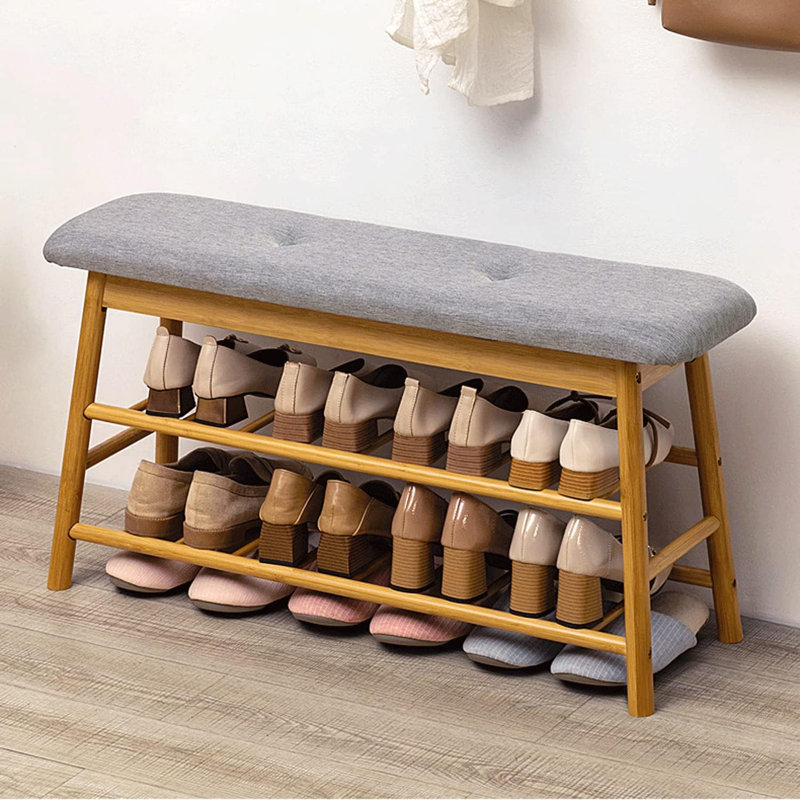 Tabouret en bambou, Brun