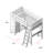 Gannon Kids Twin Loft Bed with Drawers-898425585