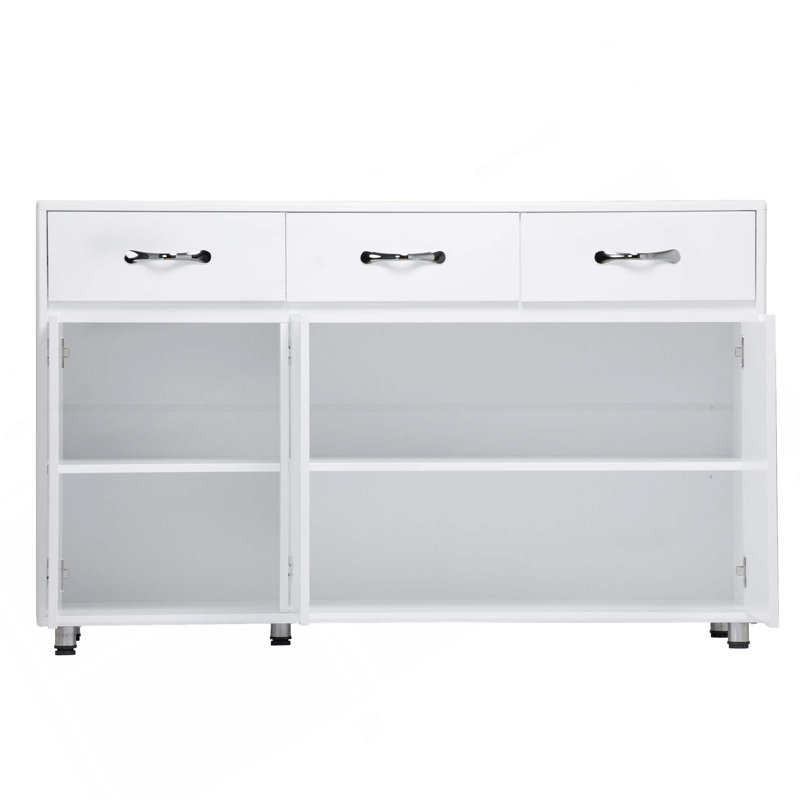 Modern Sidrboard, Side Table With Drawer And Doors, White