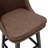 Swivel Bar Stools Set of 2, 26" Counter Height Bar Stool with Solid Wood Legs, Modern Farmhouse Barstool Chairs for Kitchen Island and Counter Height, PU Leather in Vintage Brown-1201164127