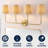 Lila Traditional Coastal Scalloped Fabric Shade/Metal LED Vanity Light-690237308