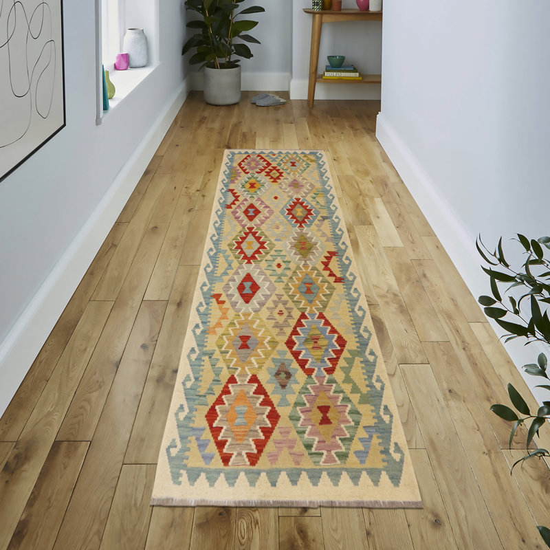 Tapis de couloir marocain en laine noué à la main 2 pi 10 po x 6 pi 7 po Kynlee