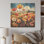 Abstrait harmonie Blooms Field I - prairie, art mural sur bois de pin naturel