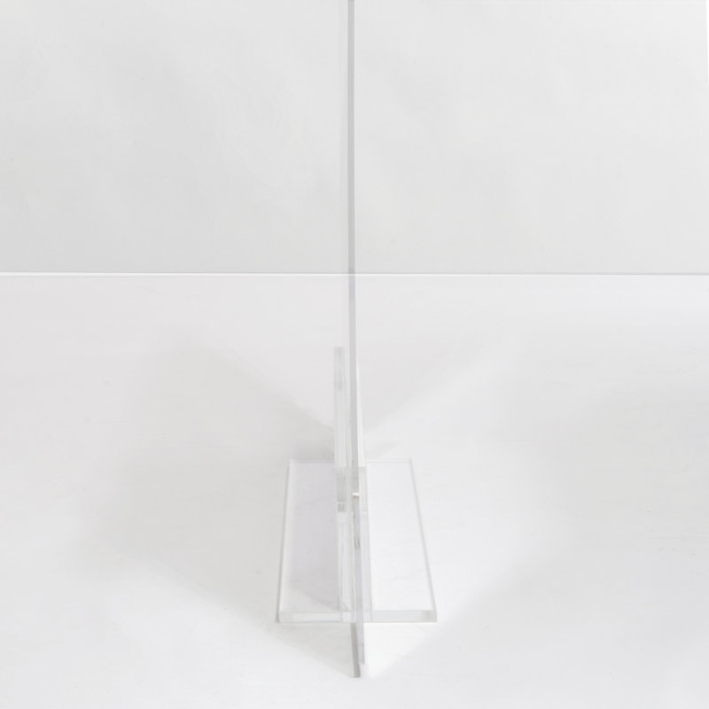 Clear Acrylic Freestanding Pet Gate Panel, 30 Inches Tall