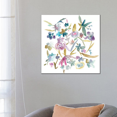 Concord Florals II 1 Piece Wrapped Canvas Painting