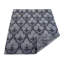 Floral gris en soie noué à la main | Tapis d'intérieur noir rectangulaire-1179030547