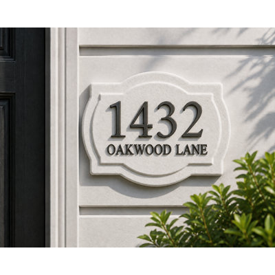 Plaque d'adresse moderne