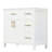 36" Bathroom Vanity with Sink Top, Bathroom Vanity Cabinet with Two Doors and Three Drawers