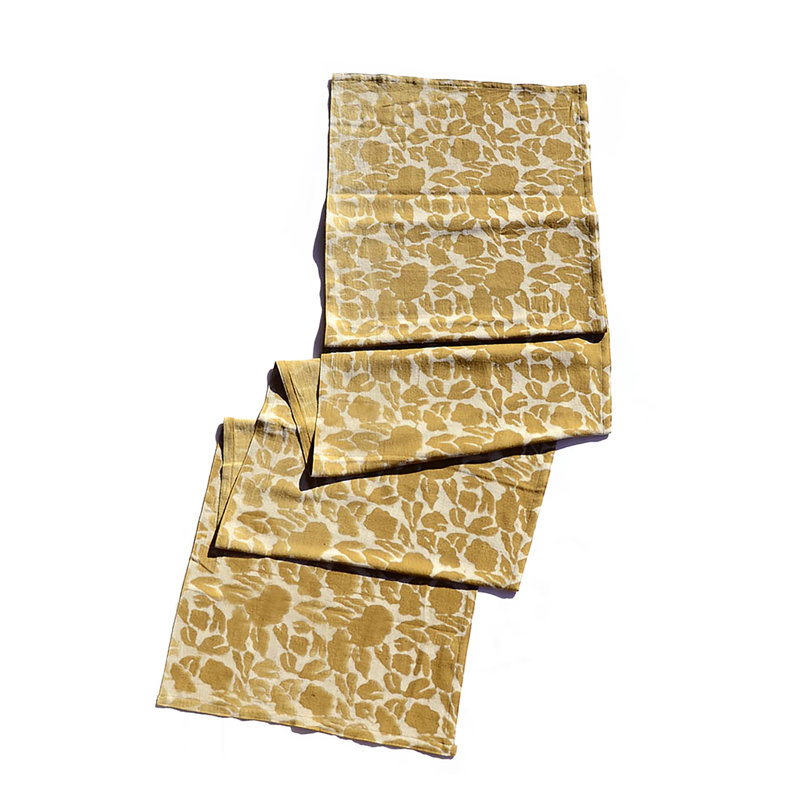 Mustard Cotton Table Runner - Yan
