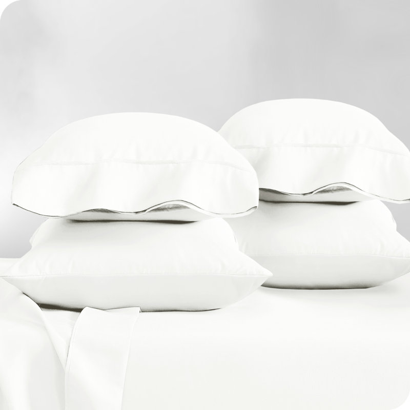 Ultra-Soft Microfiber Pillowcase, Cream, 4 King Pillowcases
