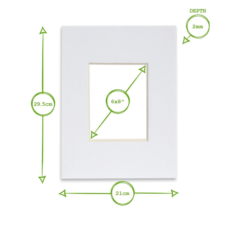 Picture Mounts for A4 Frames - Photo Size A5