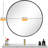 Garbers Round Metal Framed Wall Mounted Circle Mirror-556387669-556387664