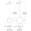 Luminaire suspendu Cirq - nickel satiné-86798754