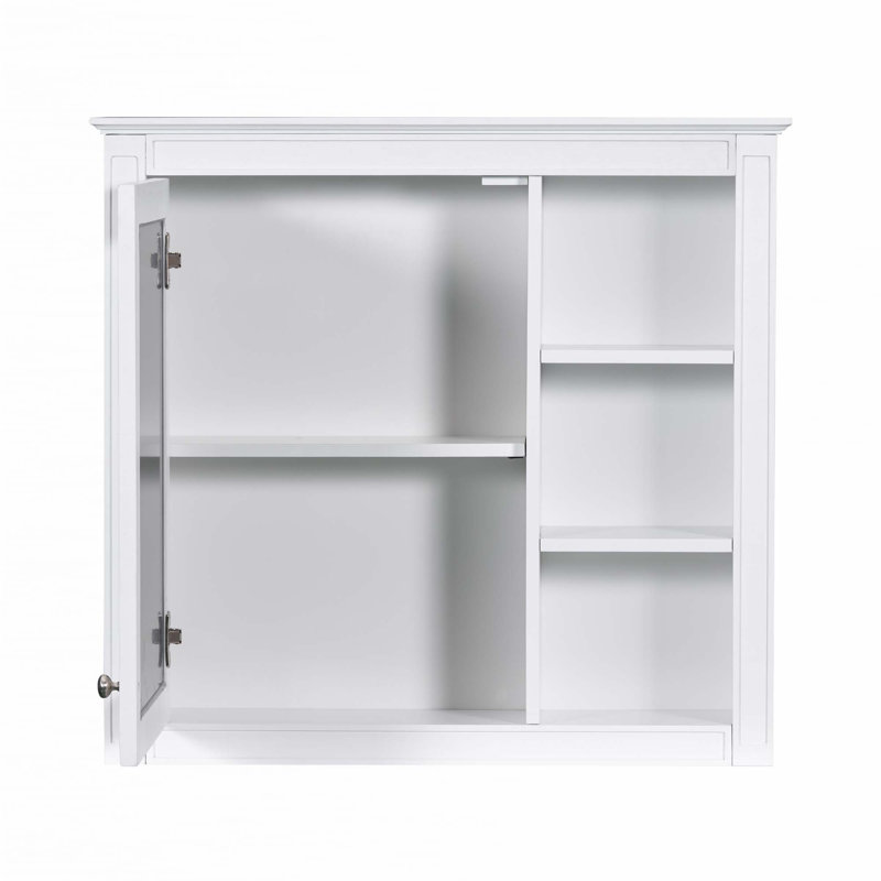 Armoire de rangement murale pour salle de bain, Blanc