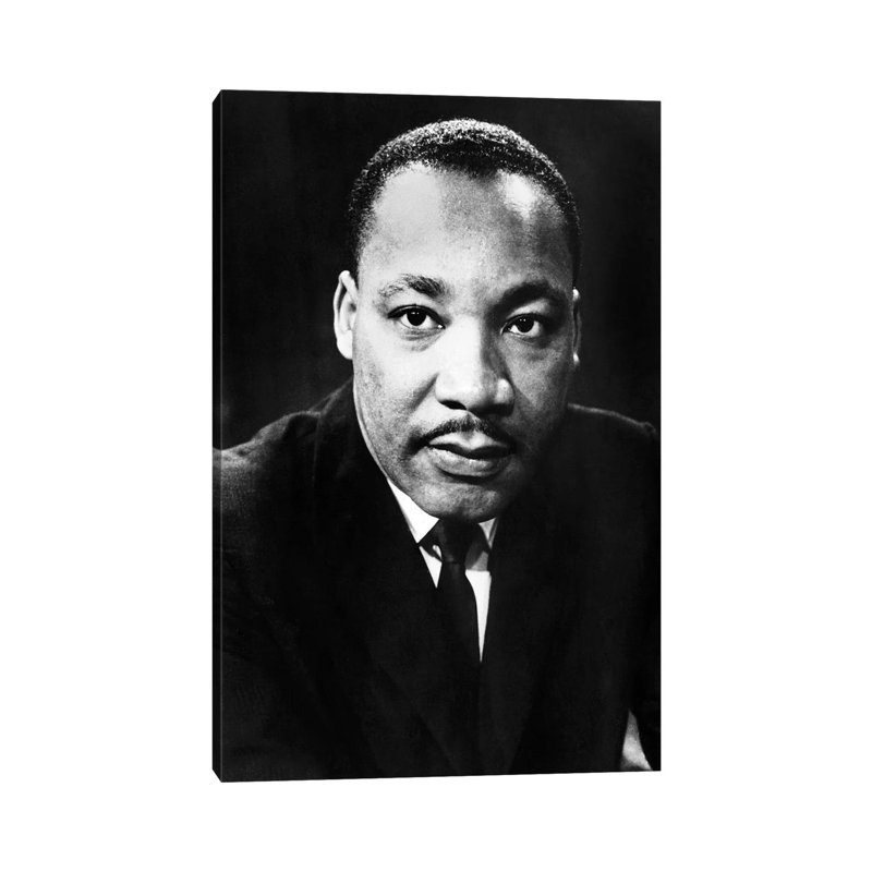 Martin Luther King, Jr - Print on Canvas, 30.48 cm H x 45.72 cm W, Wrapped Canvas