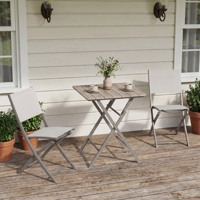 Parma 2-person Folding Patio Conversation Set