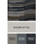 Art mural horizontal en métal rayé gris pierre et crème-1289401861