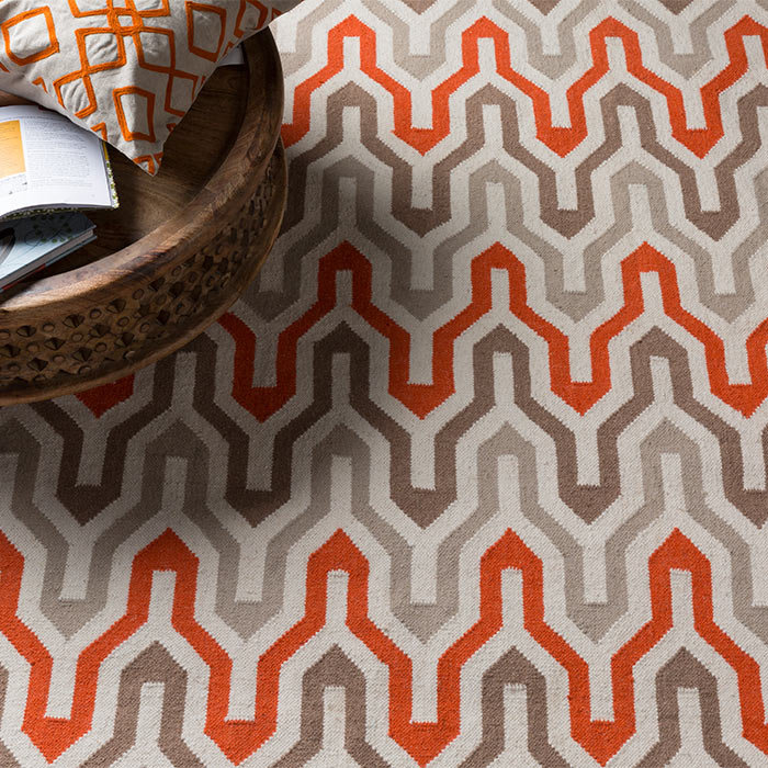 Isaacs Wool Geometric Indoor Rug