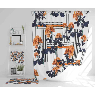 Navaeha Polyester Shower Curtain Set