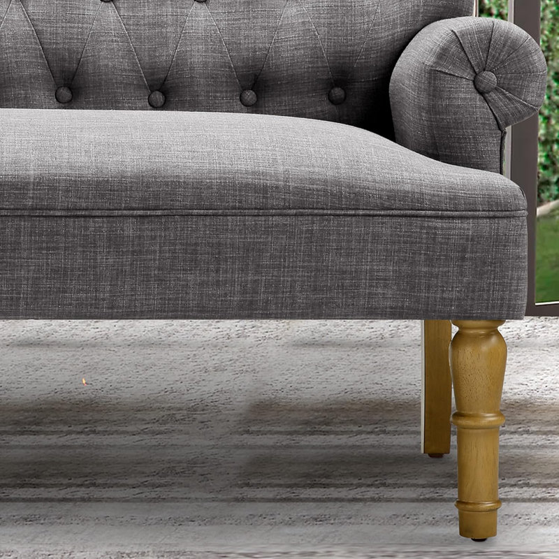 Loveseat Sofas For Living Room In A Box Sofa Para Sala , Linen, Gray