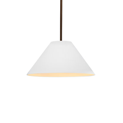 Radiance - luminaire suspendu 1 lumière Avola - jaune pâle - noir mat - l 15 po x H 7,25 po - ampoule remplaçable - tige rigide