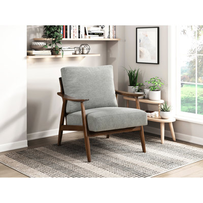 Chaise d'appoint moderne gris, hauteur du produit 32,58 po, chaise en bois massif gris, capacité de 300 lb, largeur de siège de 24 po