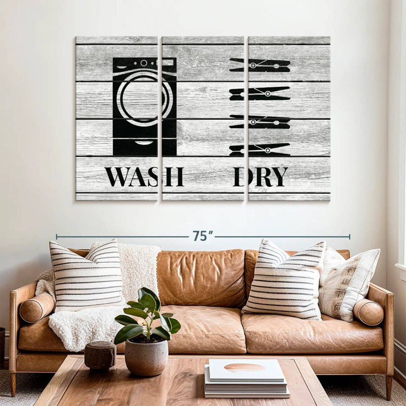 Tergel Rustic Wash And Dry Icons, 42" H x 65" W