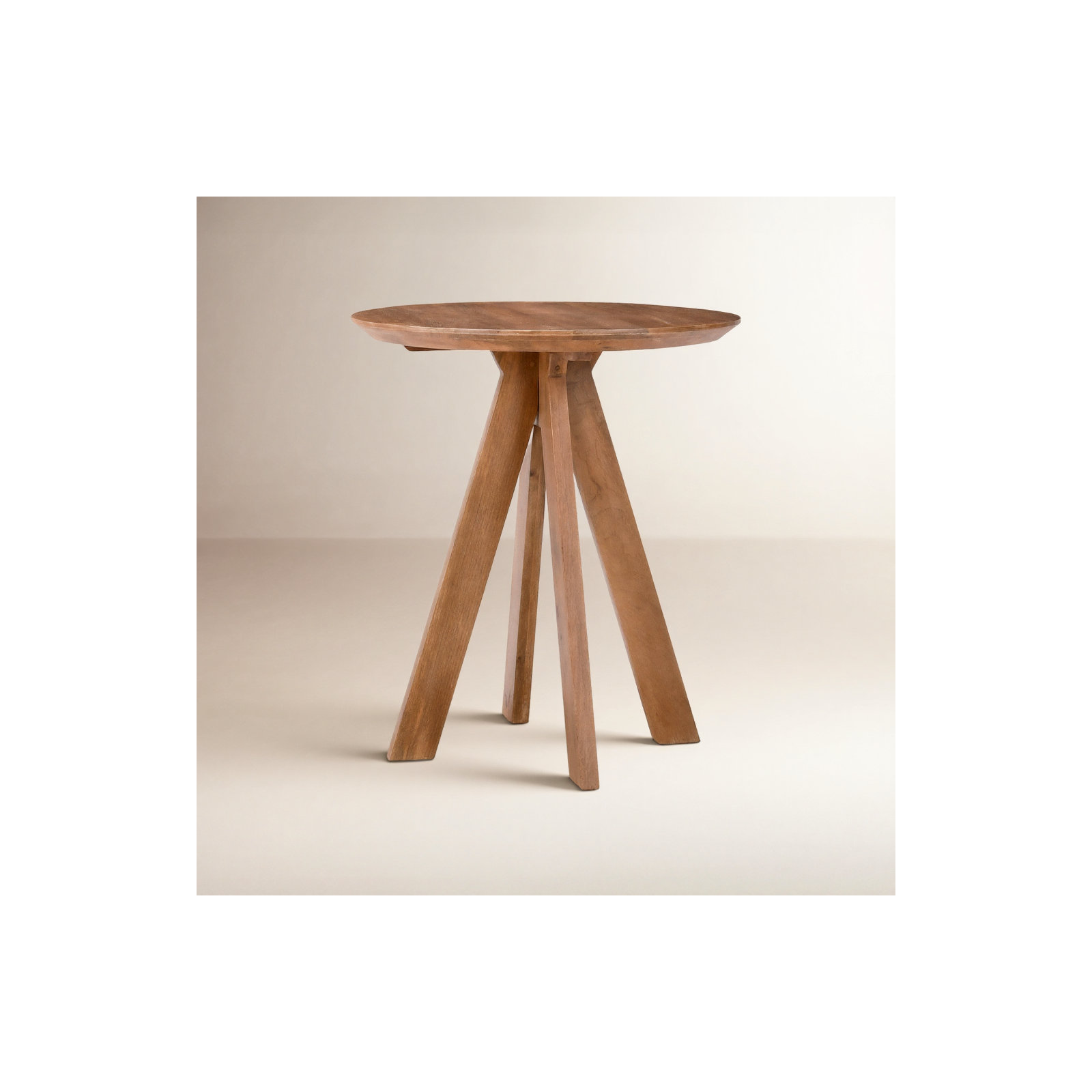 Furley 32" Round Counter Height Dining Table, 42", Brown