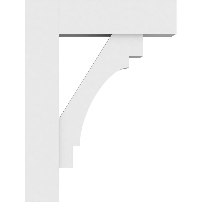 Support en uréthane standard Merced avec extrémités blocs, l 5 po x P 18 po x H 24 po, H 24 po x l 5 po x P 18 po
