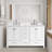 61" W Quartz Stone Vanity Top With Rectangular Undermount Sink And 4" Backsplash
