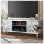 Meuble télé en miroir pour téléviseurs de 65 pouces et plus, console argentée avec tablettes ouvertes et portes miroir scintillantes pour le salon
