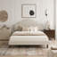 Lit plateforme tapissier avec tête de lit réglable, rembourrage en tissu de lin-2027060405-2027060403
